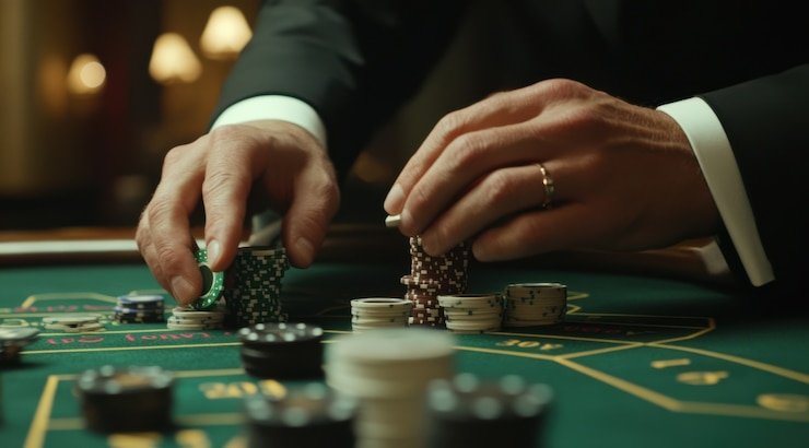 Meja blackjack Evolution Gaming dengan dealer profesional